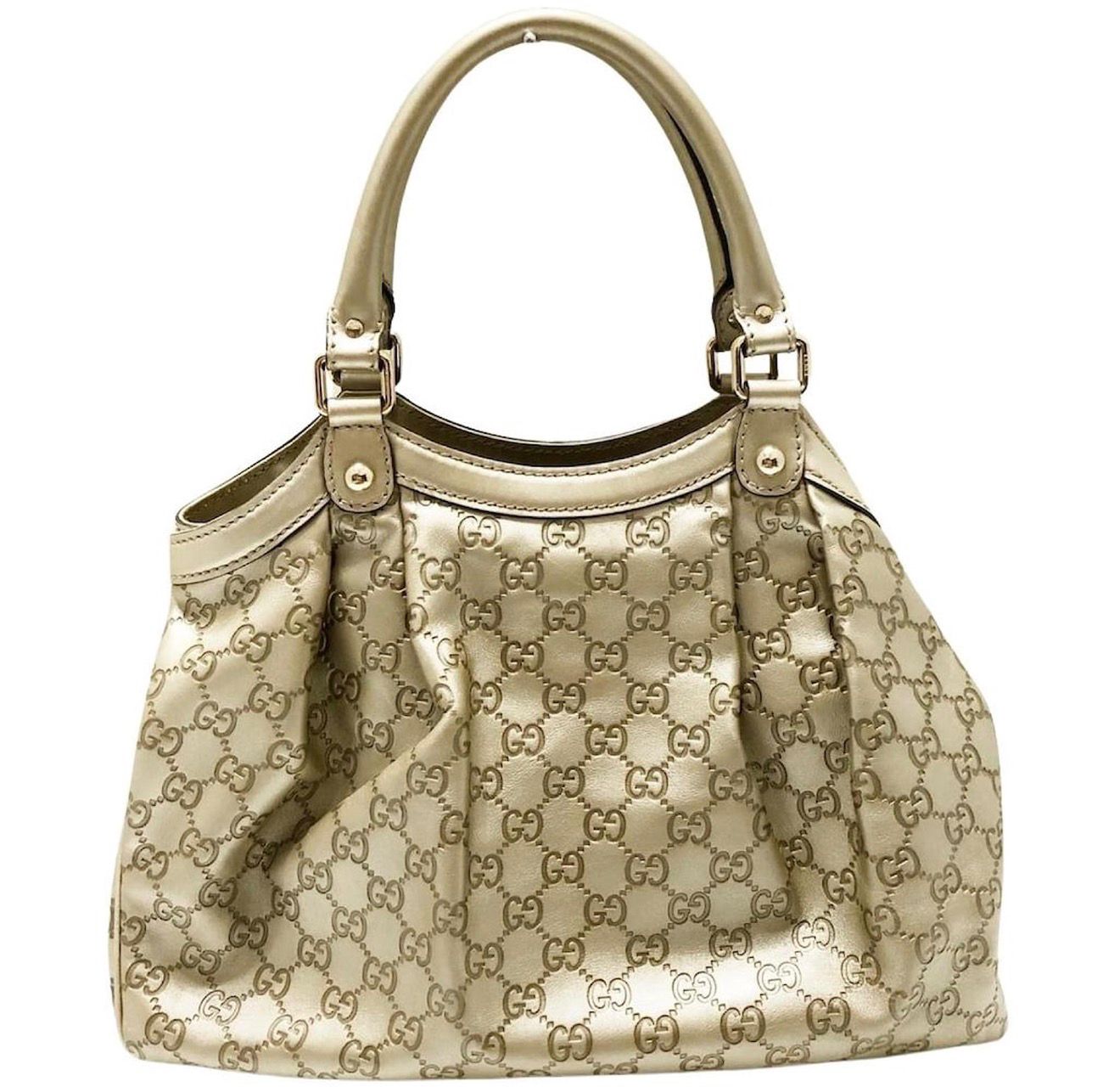 Gucci Shimmer Line Golden Bag